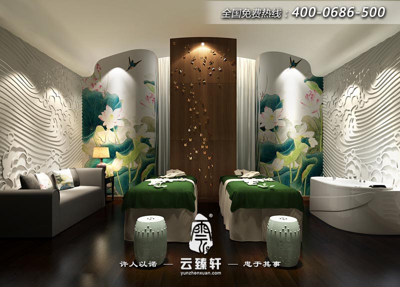 女子會(huì)所的雙人SPA專區(qū)