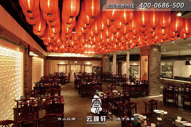 中式餐廳大堂裝修設(shè)計